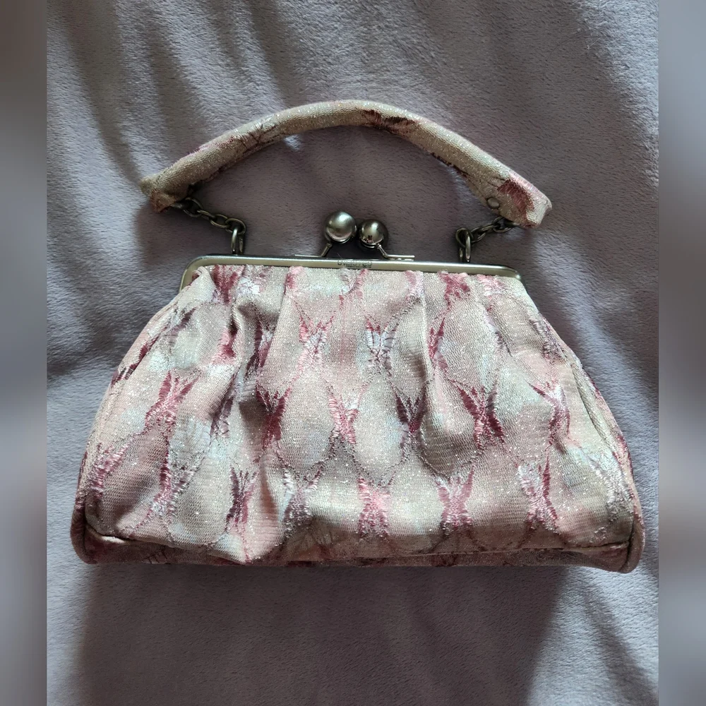 Unlisted by Kenneth Cole Sparkly Pink Mini Purse - Picture 1 of 8